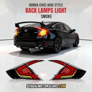 Honda Civic Audi Style Lava Back Lamps Light Smoke Red 2016–2021