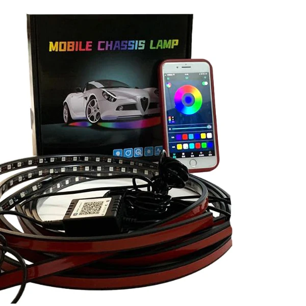 Car Flexible RGB LED Strip Underbody Lights with App Control – 90 × 120