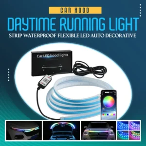 Car Hood Flexible LED Daytime Running Light Strip – Decorative DRL Atmosphere Light